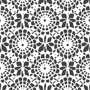 Imagem de ReWallpaper Papel de parede floral preto e branco com silhueta de flor para descascar e colar papel de contato removível 44,5 cm x 3 m papel de parede autoadesivo para cozinha, banheiro, boho, papel de parede floral