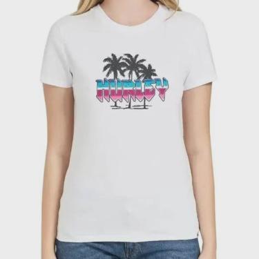Imagem de Camiseta Feminina Hurley Boyfriend - branco
