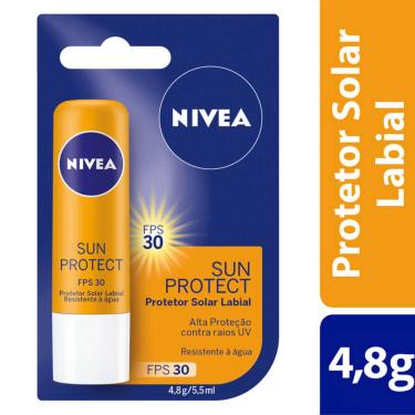 Imagem de Protetor Labial Nivea Sun Protect FPS30 4,8g