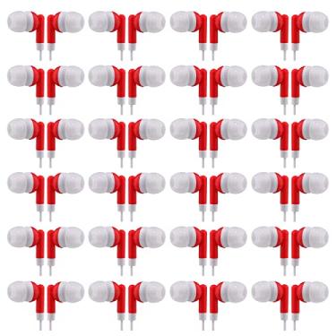 Imagem de CN-Outlet Pacote com 100 fones de ouvido para crianças, sala de aula, laboratórios, estudantes e adultos (vermelho)