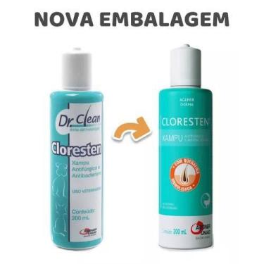 Imagem de Shampoo Antifúngico Cloresten 200 Ml - Agener