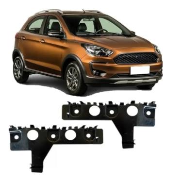 Imagem de Par Suporte Guia Parachoque Dianteiro Ford Ka 2020 2021 2022