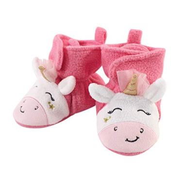 Imagem de Hudson Baby Botas de lã unissex aconchegantes, Pink Star Unicorn, 0-6 Months