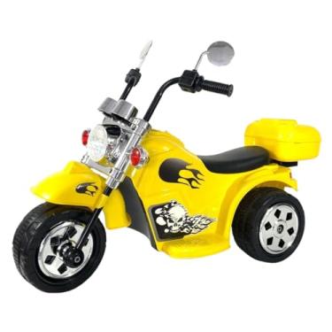 Imagem de Mini Moto Motocicleta Elétrica Infantil com Retrovisores Som e Luz 6v