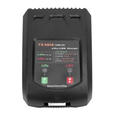 Imagem de Carregador LiHV de 18 W, Carregador de Equilíbrio de Bateria 2S 3S 4S, Carregador de Bateria LiHV de Alta Tensão Carregador de Equilíbrio de Bateria Inteligente para (Plugue UE