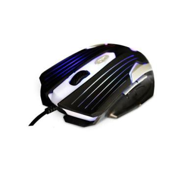 Imagem de Mouse Gamer C3TECH MG-11BSI 2400DPI Preto Led Preto/Prata