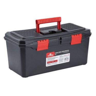 Imagem de Caixa Plástica Para Ferramentas 19'' Com Bandeja Worker