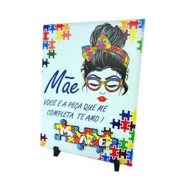 Imagem de Porta Retrato Presente Lembrança Exclusivo Azulejo decorativo para  Mã
