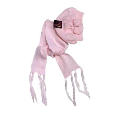 Imagem de Kit touca + cachecol Infantil Lã Liso Kids - Kit Touca e Cachecol Infâ