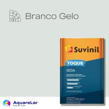 Imagem de Toque Seda Suvinil Acetinado 16L, BRANCO GELO