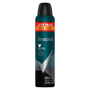 Imagem de Desodorante Antitranspirante Aerosol Rexona Men Invisible 250ml