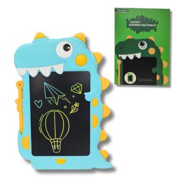 Imagem de Mini Tablet Lousa Mágica Desenho Infantil LCD Dinossauro - Minimen - L