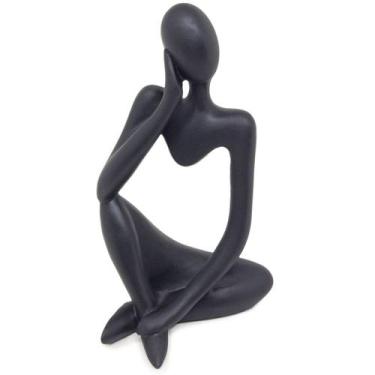 Imagem de Estátua Decorativa Figura Pensador Enfeite Mesa Sala Rack - Casa Decor