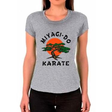 Imagem de Camiseta Feminina Cinza Cobra Kai 08 - DESIGN CAMISETAS, Cinza, M