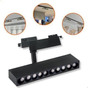 Imagem de Luminária 20w Linear Difusa Pontual P/ Trilho Eletrificado Bivolt - VL