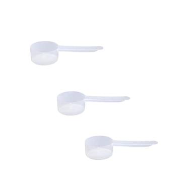 Imagem de Colher de medição de plástico, 1,5 colher de sopa (23 cc | 23 ml) colheres de cabo longo para pós, grânulos, café, ração para animais de estimação, suprimentos de panificação, proteína e outros produtos secos, livre de BPA (conjunto com 3)