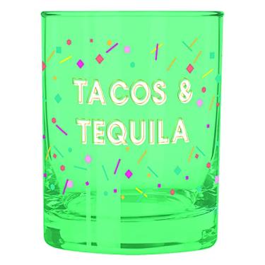Imagem de Slant Collections Taça para coquetel de estilo antigo, 350 ml, Tacos e Tequila