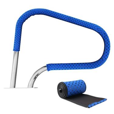 Imagem de Capa de corrimão de piscina, capa de trilho de mão de 1,2 m de neoprene com zíper para piscina, trilhos de mão antiderrapantes para entrada de piscina no solo