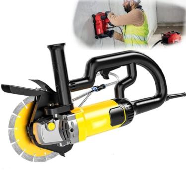 Imagem de 星姿 Caçador de parede 2200W, máquina de corte de ranhura de parede elétrica, máquina de corte de concreto de tijolo, profundidade ajustável de 62 mm, com defletor duplo, para tijolo vermelho, concreto