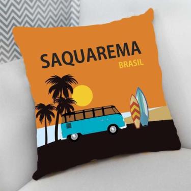 Imagem de Almofada Decorativa Cheia c/ Zíper 25x25 Surf Surfista Praia - Deluzz,