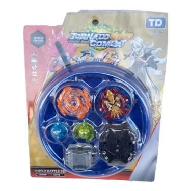 Imagem de Kit 2 Beyblade Burst C/lançador Rantaro Daigo Ken Hoji Novo - TORNADO 