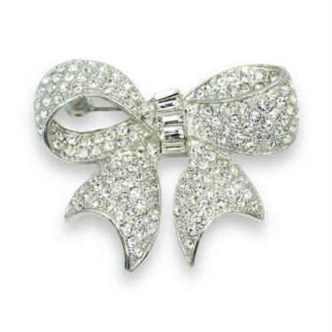 Imagem de Broche Lacinho Zircônia BRG8256 - Akasaki, Prateado
