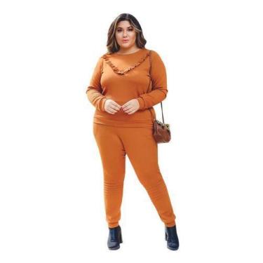 Imagem de Roupas Femininas Frio Baratas Conjunto Blusa Calça Qualidade - Dona Mo