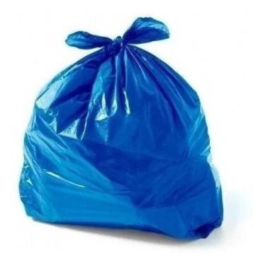 Imagem de Saco Para Lixo 30 Litros Azul - Com 100 Unidades - HIGIPACK
