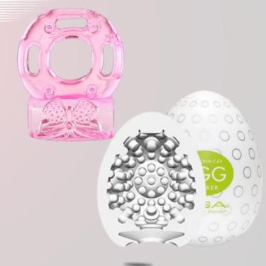 Imagem de Bomba Peniana com Anel Peniano com vibro Kit potencializador Masculino