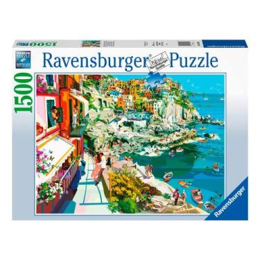 Imagem de Puzzle 1500 peças Romance em Cinque Terre - Importado - Ravensburger -
