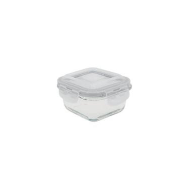 Imagem de Pote de Vidro Hermético Quadrado - 520 Ml Oikos BRANCO, 520ml, Branco