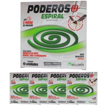 Imagem de Inseticida Repelente Espiral Pernilongo Dengue 50 Unidades - Kelldrin