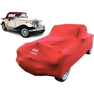 Imagem de Capa Automotiva Mp Lafer Tecido Helanca Cor Preta - Mz, Vermelha