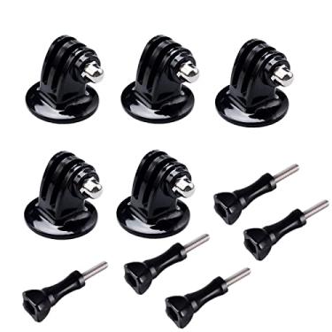 Imagem de KAGYOKU Adaptador de montagem de tripé compatível com GoPro Hero 11, 10, 9, 8, 7, 6, 5, 4, Session, 3+, 3, 2, 1, Hero (2018), Fusion, Max, DJI Osmo, Sjcam, Xiaoyi Câmeras de ação (10 pacotes)