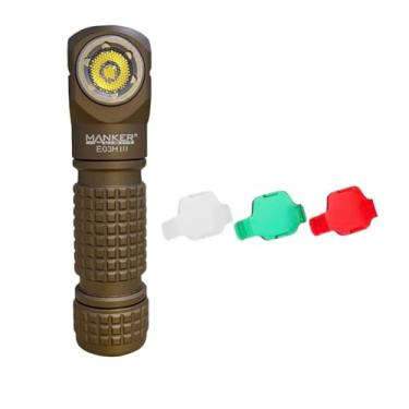 Imagem de Lanterna de bolso Manker E03H III – 1200 lúmens, 14500/AA, tempo máximo de execução de 12 horas, à prova d'água IPX8, cauda magnética, cor areia, branco frio 6500K