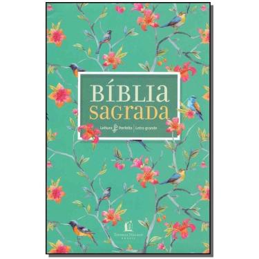 Imagem de Bíblia Sagrada - Capa Flores - Letra Grande