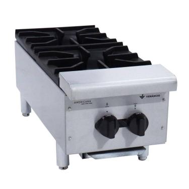 Imagem de Fogão a Gás Industrial Baixa Pressão Americano 2 Bocas de Mesa Fa2m - Venâncio