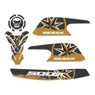 Imagem de Adesivo Carenagem Protetor Lateral Honda Cb 500x Kit 1123 - Resitank