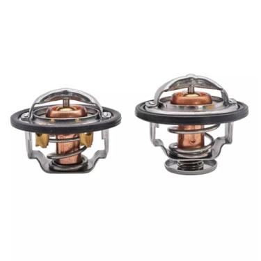 Imagem de Kit de termostato dianteiro e traseiro adequado para Chevy Silverado Express GMC Savana Sierra 6.6L Duramax Diesel 2001-2017, substituição de termostato de refrigeração 97241129 97241130