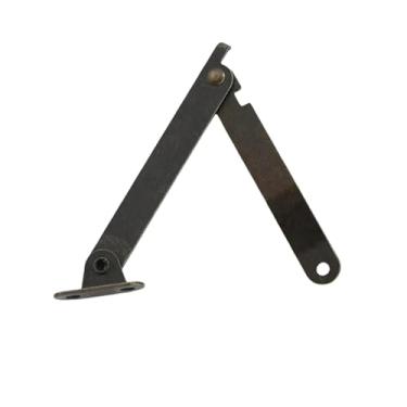 Imagem de 2 conjuntos de dobradiças de suporte de tampa permanecem bronzes antigos decoração de ferro caixa de dobradiça móveis ferragens porta de armário móveis de cozinha ferragens (1060)