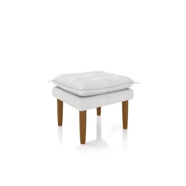 Imagem de Puff Banquinho Apoio Para Os Pés Luxo Bouclê - New Belle Estofados