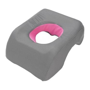 Imagem de Travesseiro de Rosto Confortável, Ideal para Uso de Salão de Spa e Beleza, Feito de Fibra de Poliéster, Leve e Portátil, ótima Escolha de Presentes, Rejuvenescer Atualizar (cinza