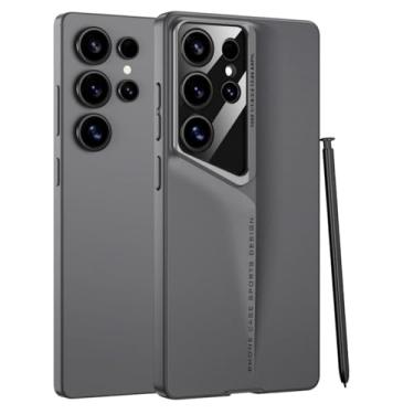 Imagem de MVVKKY Para Samsung S24 FE Ultra-fino Frosted Blade Mecha Hard Pc Case Anti-knock Protection (Para Samsung S24 FE/Cinza)