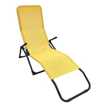 Imagem de Espreguiçadeira Aço Piscina Jardim 136X100X60Cm Até 110Kg