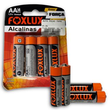 Imagem de Pilha Alcalina Pequena aa Com 4 Un Foxlux 95.01