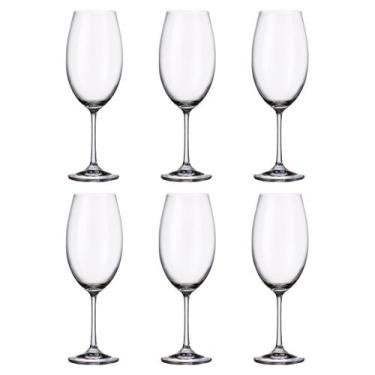 Imagem de Taça De Cristal Bohemia Para Vinho 510 ml Milvus 6 Peças - Bohemia Cry