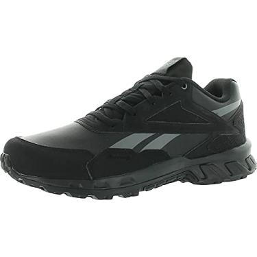 Imagem de Reebok Ridgerider 5.0 Tênis de caminhada masculino de couro, Preto/Cinza puro 6/Vermelho radiante, 7.5