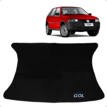 Imagem de Tapete Carpete Porta Malas Gol 1980 até 2013 Logo Bordado