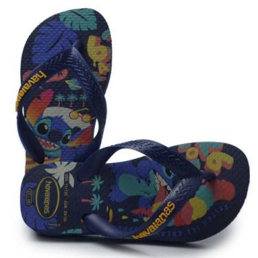 Imagem de Chinelo Infantil Havaianas XS Top Kids Disney Classic, 31/32, Azul, Ma