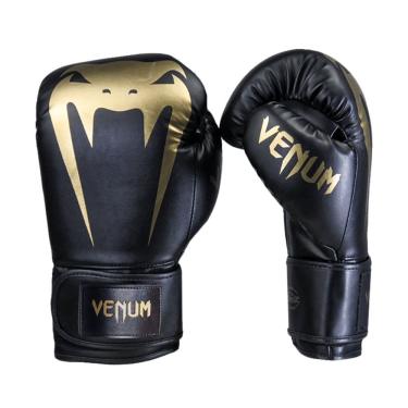Imagem de Luva de Boxe Venum Giant Full Logo Pro - Dourado